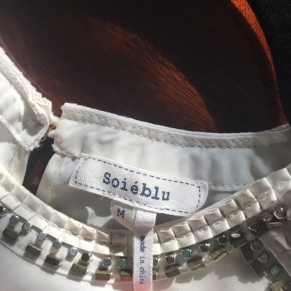 Soieblu MED beaded neckline formal jumpsuit - Picture 3 of 4